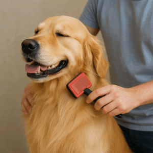 Golden Retriever brush